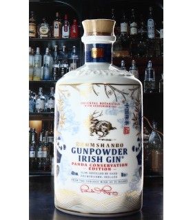 Gin Gunpowder Panda Ceramic Bottle - Drumshanbo