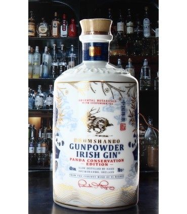 Gin Gunpowder Panda Ceramic Bottle - Drumshanbo