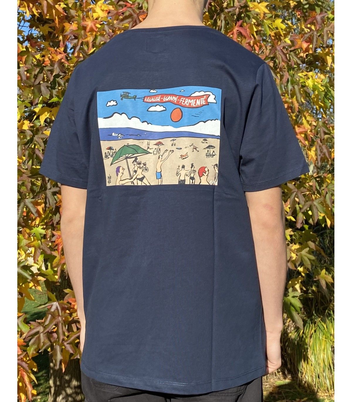 T Shirt Vintage Le Ptit Van à La Plage Pour Homme