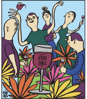 T-Shirt - Taille XL - Le Vin est une Fête