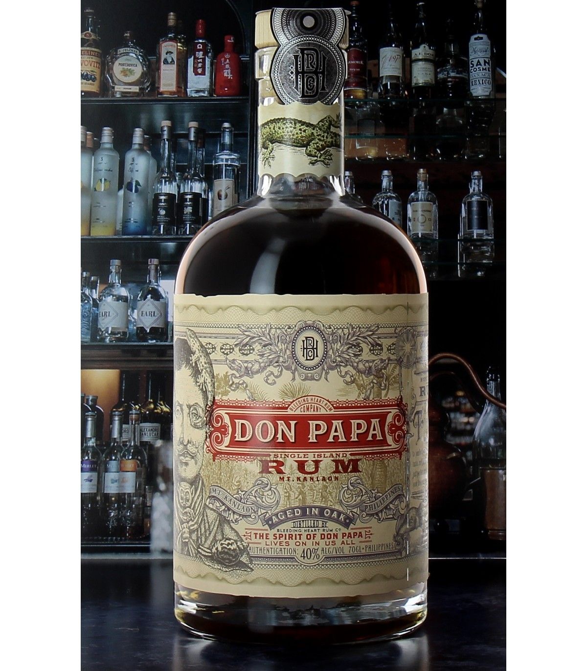 The Seven Years aged rum, emblematic of Don Papa